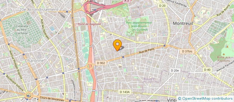 localisation de l'entreprise MONSIEUR MICHEL POIVERT à MONTREUIL