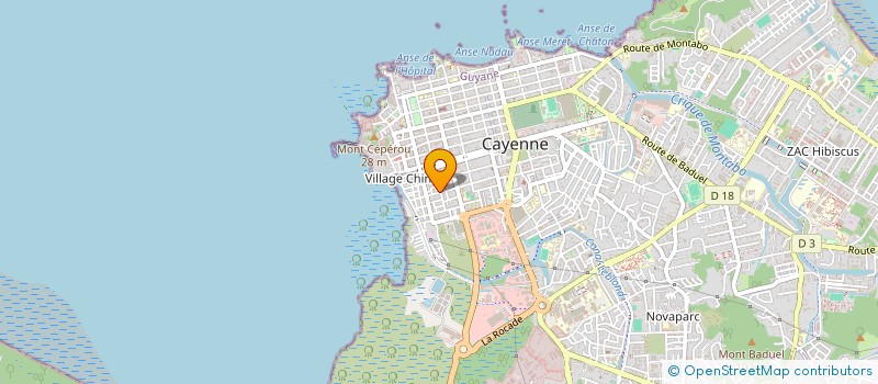 localisation de l'entreprise MONSIEUR MICHEL POLONIE à CAYENNE