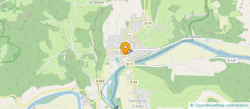 localisation de l'entreprise MONSIEUR MICHEL PONS  CAJARC