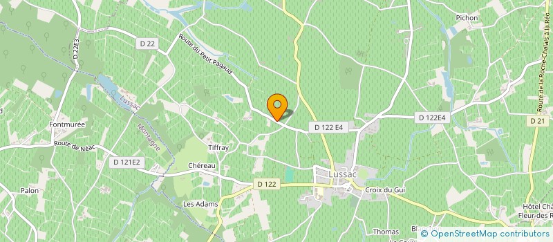 localisation de l'entreprise MONSIEUR MICHEL PORCHER à LUSSAC