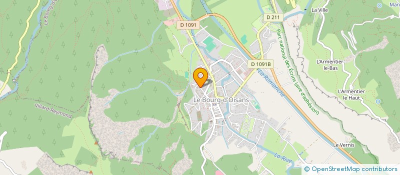 localisation de l'entreprise MONSIEUR MICHEL PORTE  LE BOURG-D'OISANS