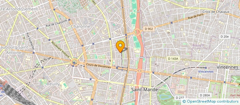 localisation de l'entreprise MONSIEUR MICHEL PORTIER  PARIS