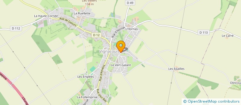 localisation de l'entreprise MONSIEUR MICHEL POTEL  VIGNACOURT