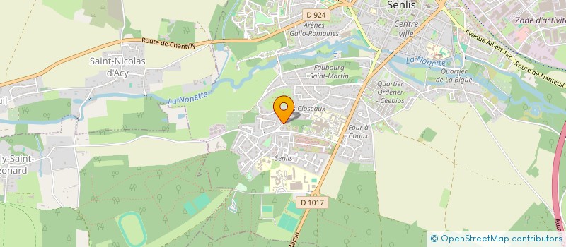 localisation de l'entreprise MONSIEUR MICHEL POTET à SENLIS