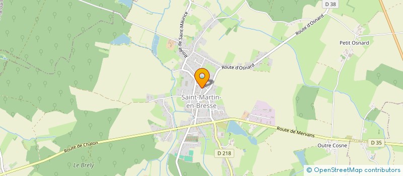 localisation de l'entreprise MONSIEUR MICHEL POTHIEUX  SAINT-MARTIN-EN-BRESSE