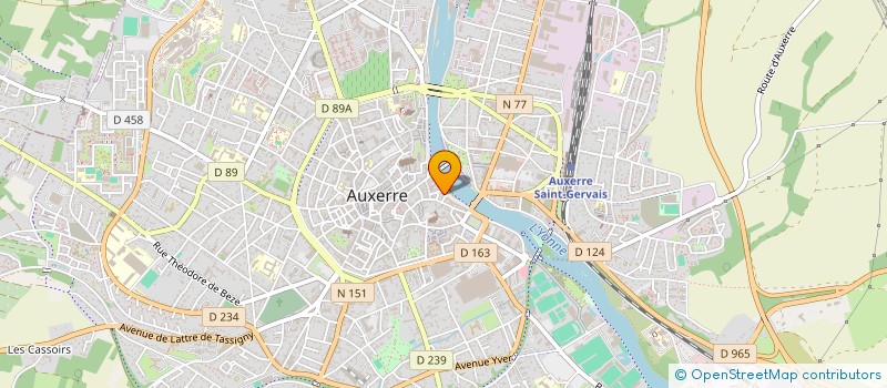 localisation de l'entreprise MONSIEUR MICHEL POTIER à AUXERRE