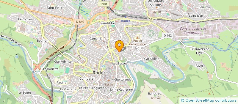 localisation de l'entreprise MONSIEUR MICHEL POUGET à RODEZ
