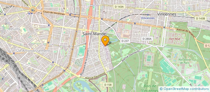 localisation de l'entreprise MONSIEUR MICHEL POUJADE à SAINT-MANDE