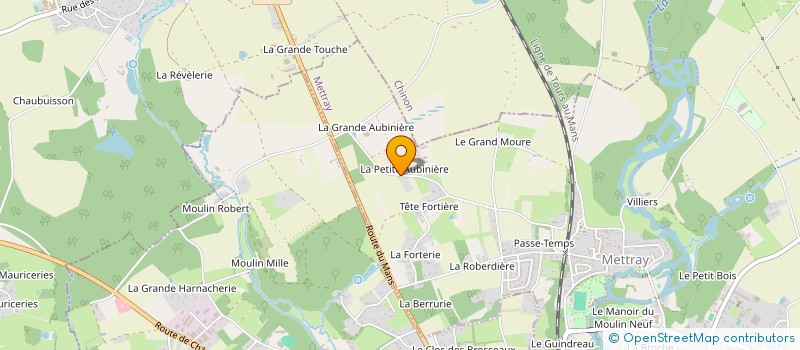 localisation de l'entreprise MONSIEUR MICHEL POULAIN  NOTRE-DAME-D OE