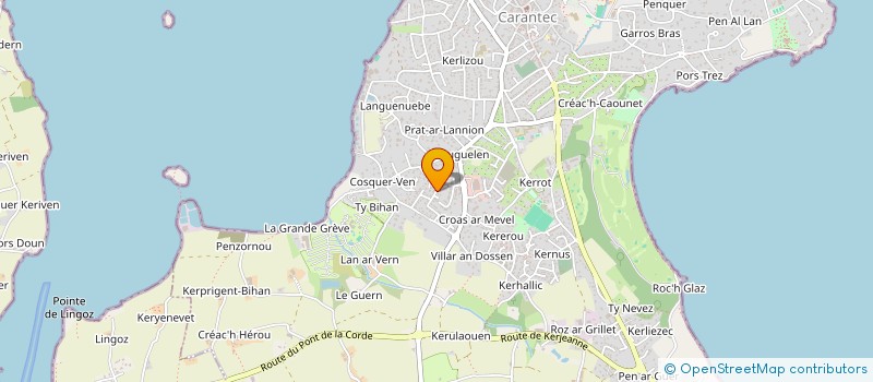 localisation de l'entreprise MONSIEUR MICHEL POULIQUEN  CARANTEC