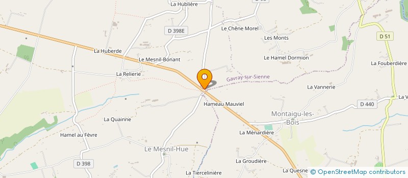 localisation de l'entreprise MONSIEUR MICHEL POULLAIN à GAVRAY-SUR-SIENNE