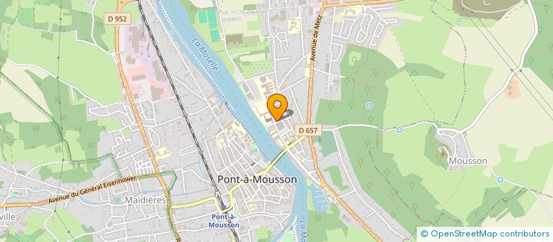 localisation de l'entreprise MONSIEUR MICHEL POUPARD  PONT-A-MOUSSON