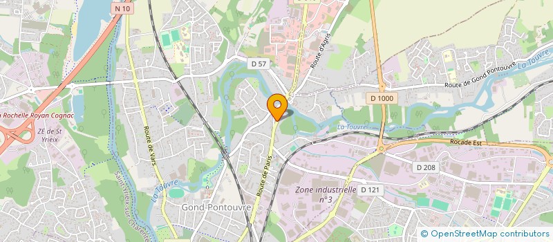 localisation de l'entreprise MONSIEUR MICHEL POUREAU  GOND-PONTOUVRE