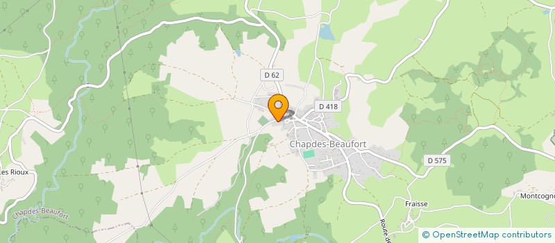 localisation de l'entreprise MONSIEUR MICHEL POURTIER à CHAPDES-BEAUFORT