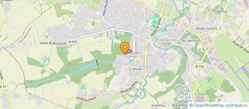 localisation de l'entreprise MONSIEUR MICHEL POUVILLE  CORNEBARRIEU