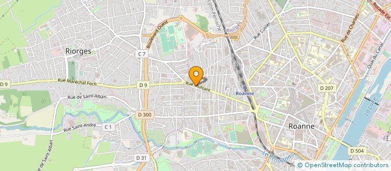 localisation de l'entreprise MONSIEUR MICHEL POUYOT  ROANNE