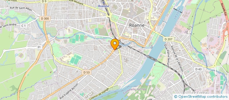 localisation de l'entreprise MONSIEUR MICHEL POYET  ROANNE