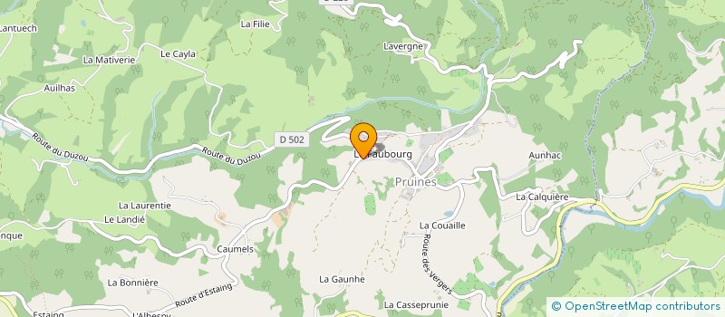 localisation de l'entreprise MONSIEUR MICHEL PRADALIER  PRUINES