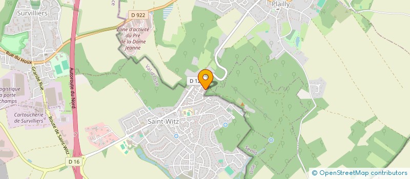 localisation de l'entreprise MONSIEUR MICHEL PRADET  SAINT-WITZ