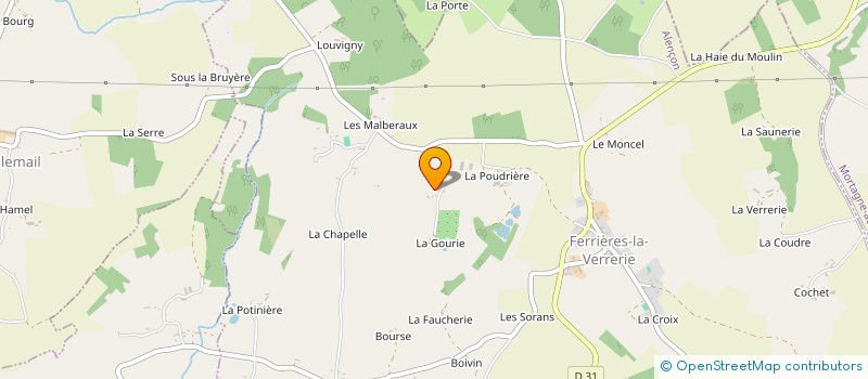 localisation de l'entreprise MONSIEUR MICHEL PREEL à FERRIERES-LA-VERRERIE