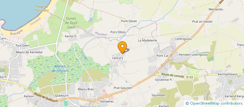 localisation de l'entreprise MONSIEUR MICHEL PRICART à PENMARCH