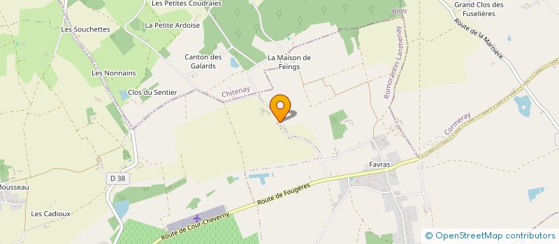 localisation de l'entreprise MONSIEUR MICHEL PRIEUR  LE CONTROIS-EN-SOLOGNE