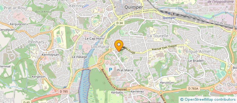 localisation de l'entreprise MONSIEUR MICHEL PRIGENT à QUIMPER