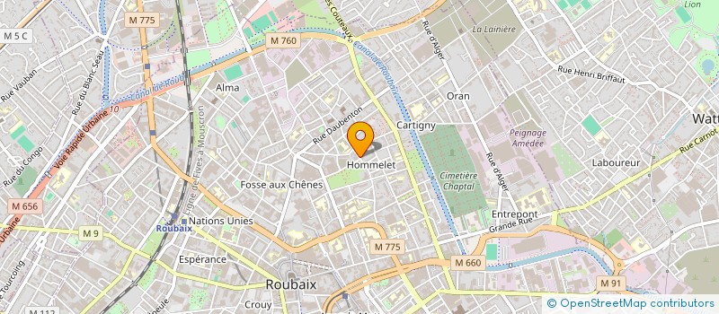 localisation de l'entreprise MONSIEUR MICHEL PRIOL  ROUBAIX