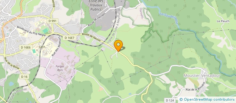 localisation de l'entreprise MONSIEUR MICHEL PROST  MOUSTIER-VENTADOUR