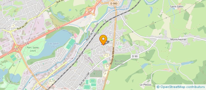 localisation de l'entreprise MONSIEUR MICHEL PROST  BLANZY