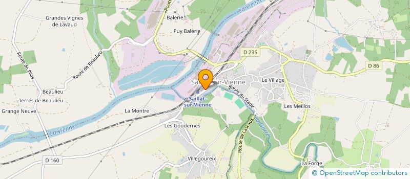 localisation de l'entreprise MONSIEUR MICHEL PROUILLAC à SAILLAT-SUR-VIENNE