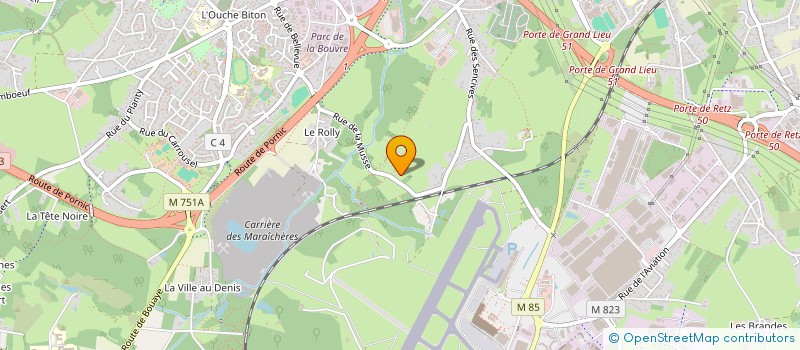 localisation de l'entreprise MONSIEUR MICHEL PROUTIERE  BOUGUENAIS