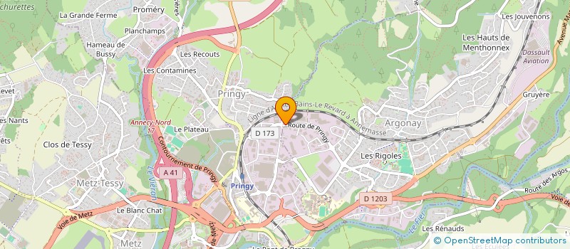 localisation de l'entreprise MONSIEUR MICHEL PROVENAT à ARGONAY