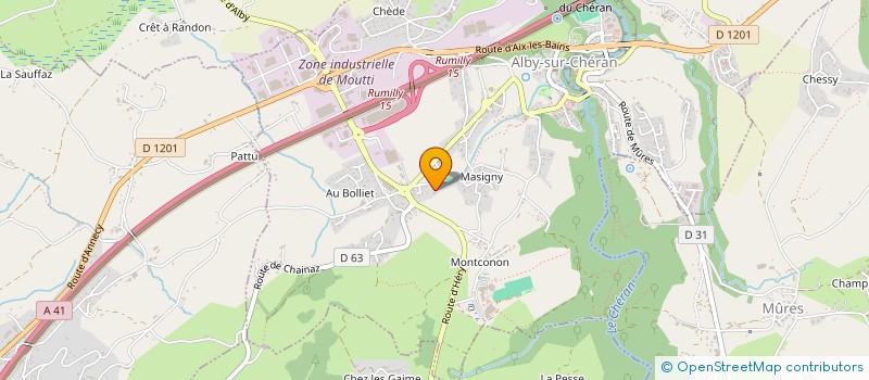 localisation de l'entreprise MONSIEUR MICHEL PY  ALBY-SUR-CHERAN