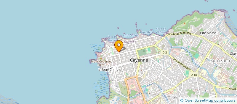 localisation de l'entreprise MONSIEUR MICHEL QUAMMIE  CAYENNE