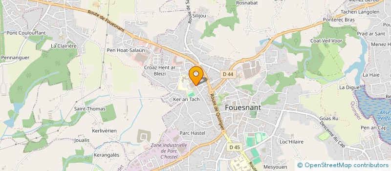 localisation de l'entreprise MONSIEUR MICHEL QUEMERE à FOUESNANT