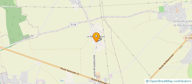 localisation de l'entreprise MONSIEUR MICHEL QUENTIN  ECARDENVILLE-LA-CAMPAGNE