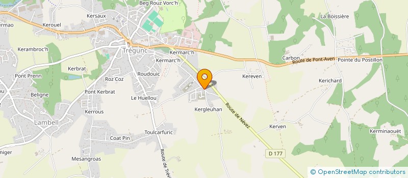 localisation de l'entreprise MONSIEUR MICHEL QUERE à TREGUNC