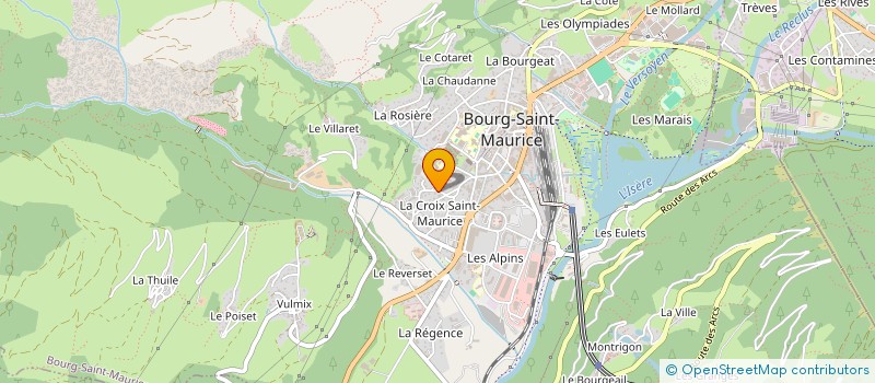 localisation de l'entreprise MONSIEUR MICHEL QUET  BOURG-SAINT-MAURICE