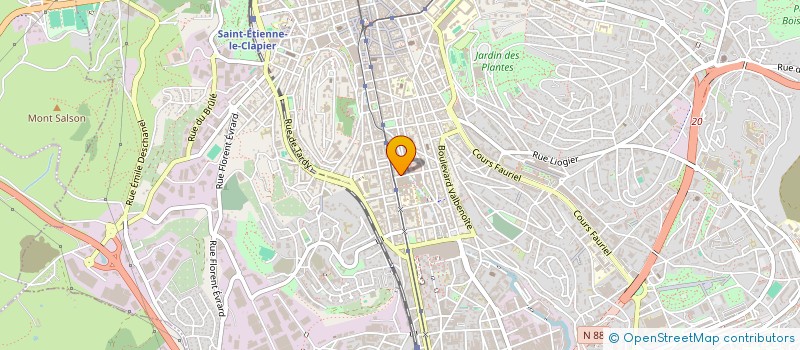 localisation de l'entreprise MONSIEUR MICHEL QUINET  SAINT-ETIENNE