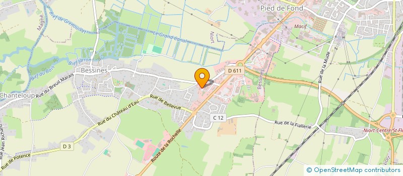 localisation de l'entreprise MONSIEUR MICHEL RABAUD  BESSINES