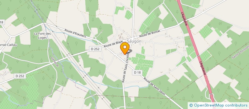 localisation de l'entreprise MONSIEUR MICHEL RABOUTET  SAUGON