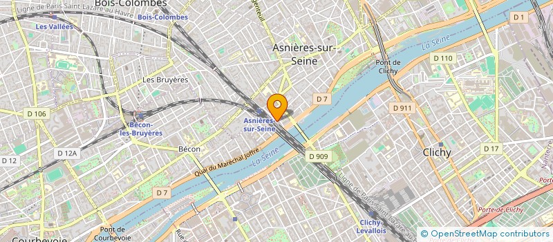 localisation de l'entreprise MONSIEUR MICHEL RABUSSEAU à ASNIERES-SUR-SEINE
