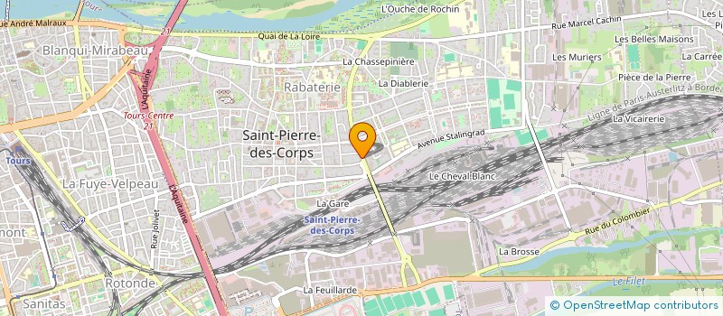 localisation de l'entreprise MONSIEUR MICHEL RABY  SAINT-PIERRE-DES-CORPS