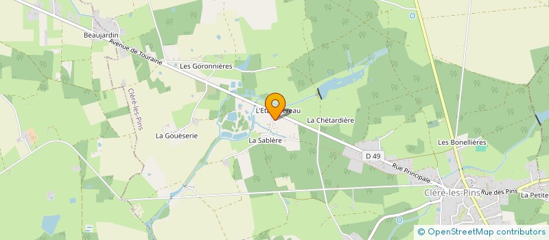 localisation de l'entreprise MONSIEUR MICHEL RAGAIN  CLERE-LES-PINS