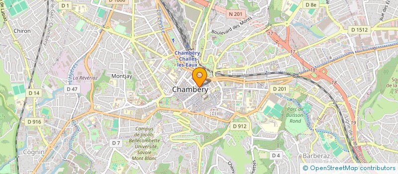 localisation de l'entreprise MONSIEUR MICHEL RAGOT à CHAMBERY