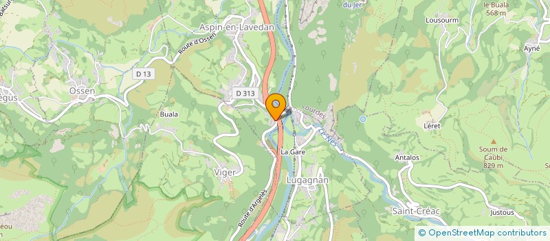 localisation de l'entreprise MONSIEUR MICHEL RAGUET  ASPIN-EN-LAVEDAN