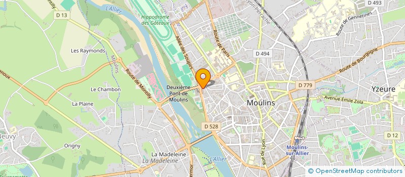 localisation de l'entreprise MONSIEUR MICHEL RAIMBAULT à MOULINS