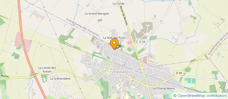 localisation de l'entreprise MONSIEUR MICHEL RAITIF à TREILLIERES