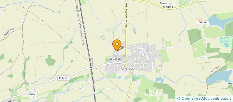 localisation de l'entreprise MONSIEUR MICHEL RALO  CIVRIEUX